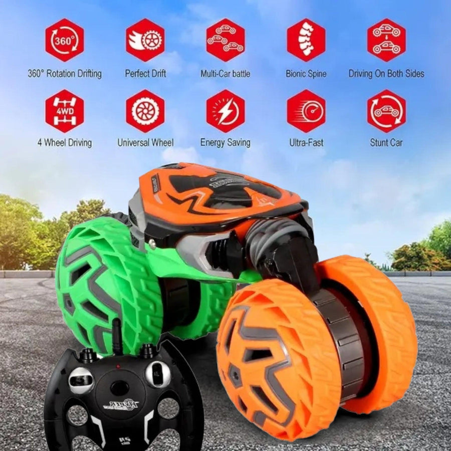 Tumbler Stunt Car With Remote Control USB 4.8 Battery Off Road Vehicle Toy
