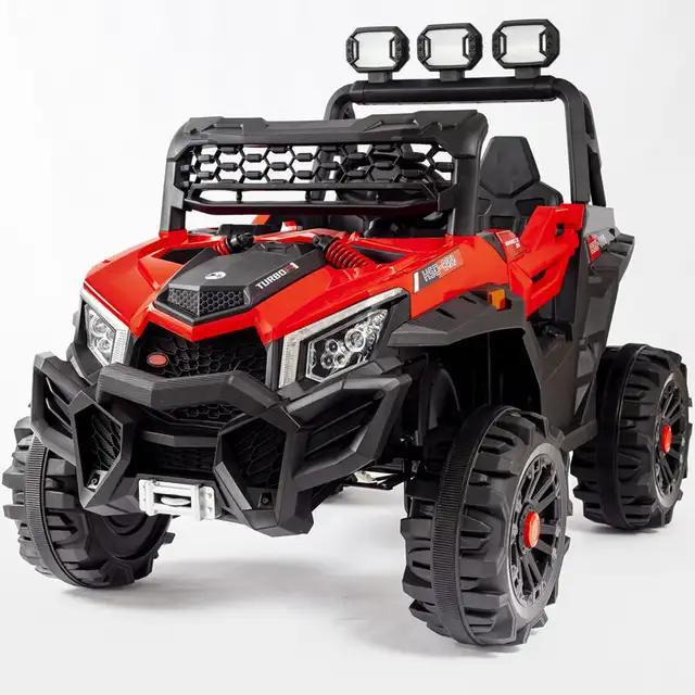 UTV Electric Ride On Car For Kids With Remote Control Leather Seat.