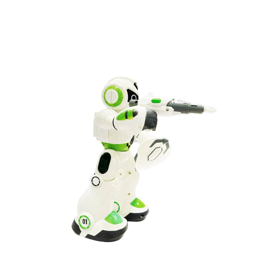 Interactive Space Smart Robot With Gesture Sensing Shield and Space Guns And Remote Control Different Sounds.
