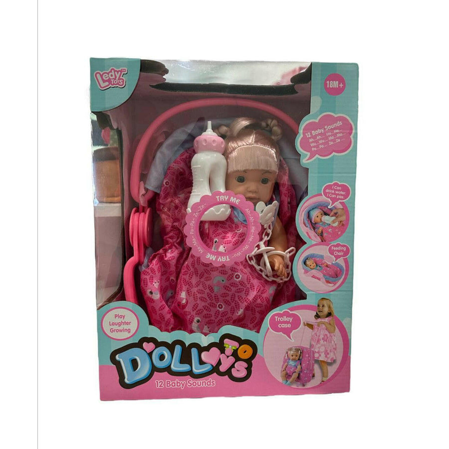 Doll Toys 5 in 1 Carrier includes 12 baby sounds GN Universe