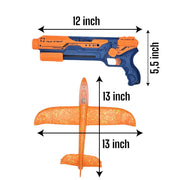 5 in 1 Foam Airplane Launcher and Foam Ball Bullet Blaster Toy Set