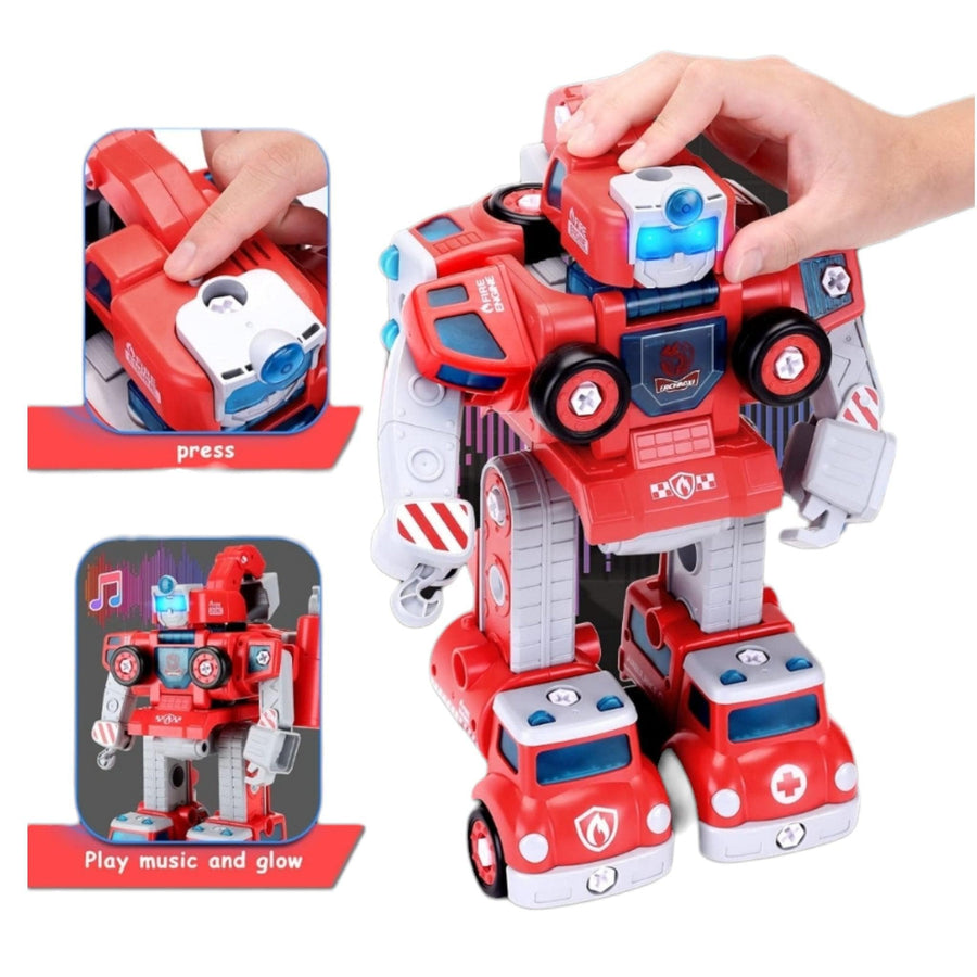 5 in1 FireTruck Toys-For-3-4-5 Best Toys for Kids This Rescue Robot