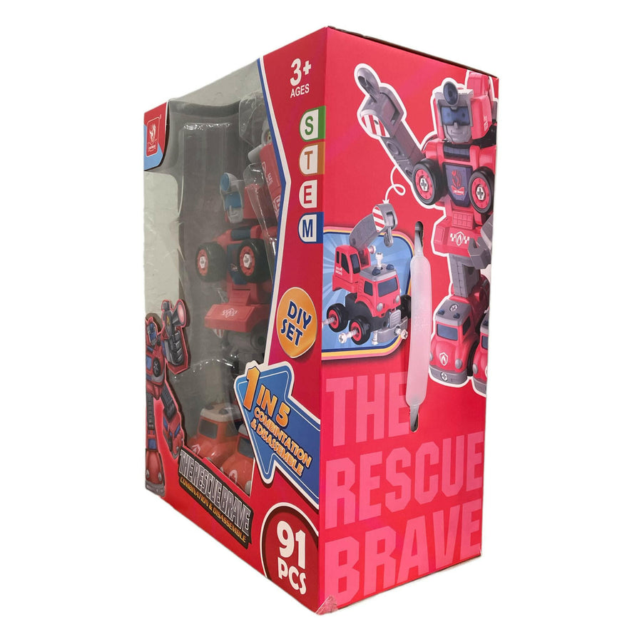 5 in1 FireTruck Toys-For-3-4-5 Best Toys for Kids This Rescue Robot