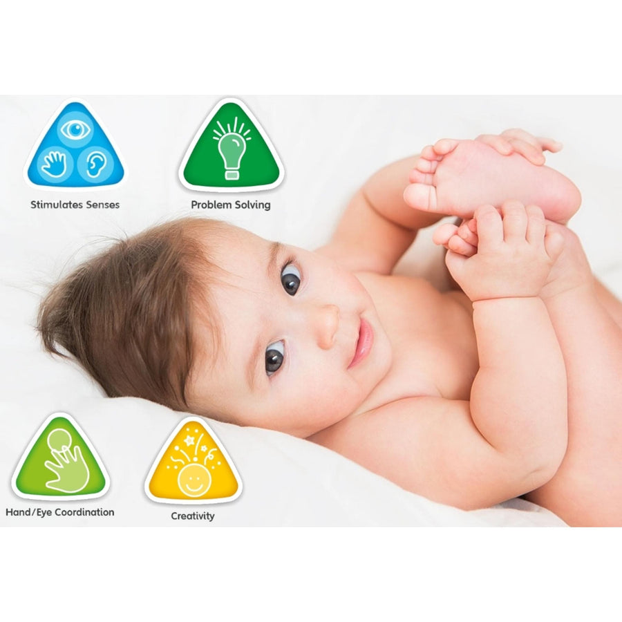 Baby Rattle Teething Handbell Toys 12 PCS Set, Infant Grab N Shake