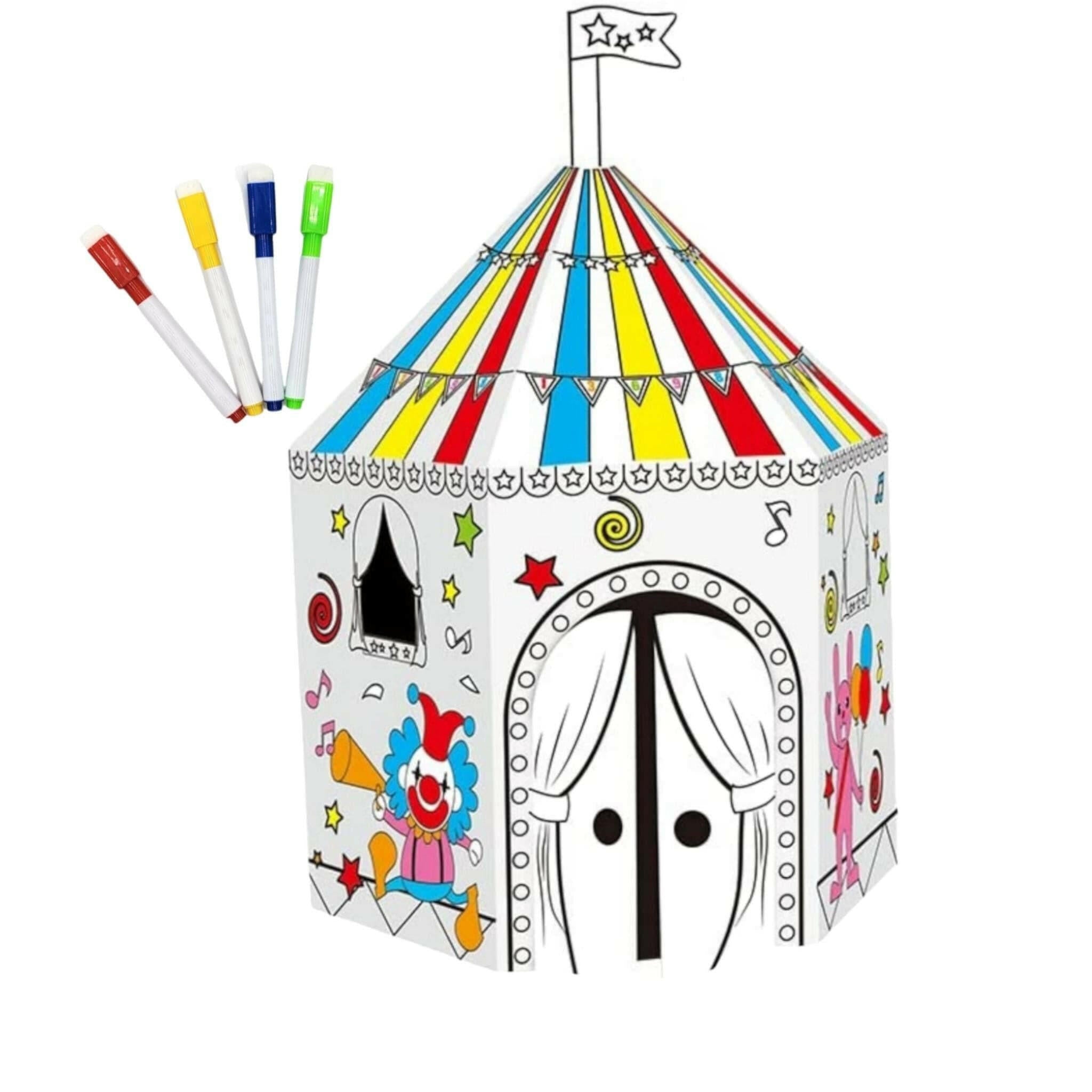 DIY Circus Coloring Card