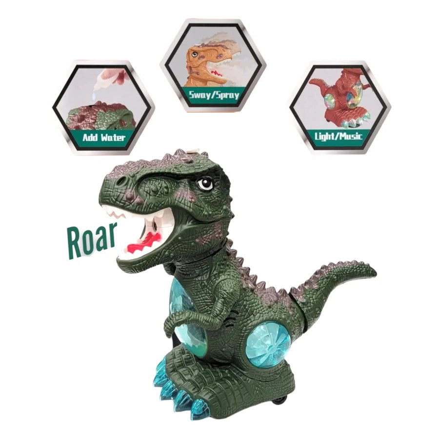 Electric T Rex Dinosaur with Light and Music and Water Mist