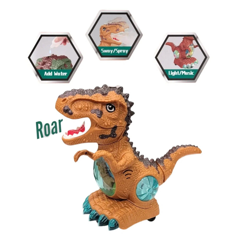 Electric T Rex Dinosaur with Light and Music and Water Mist