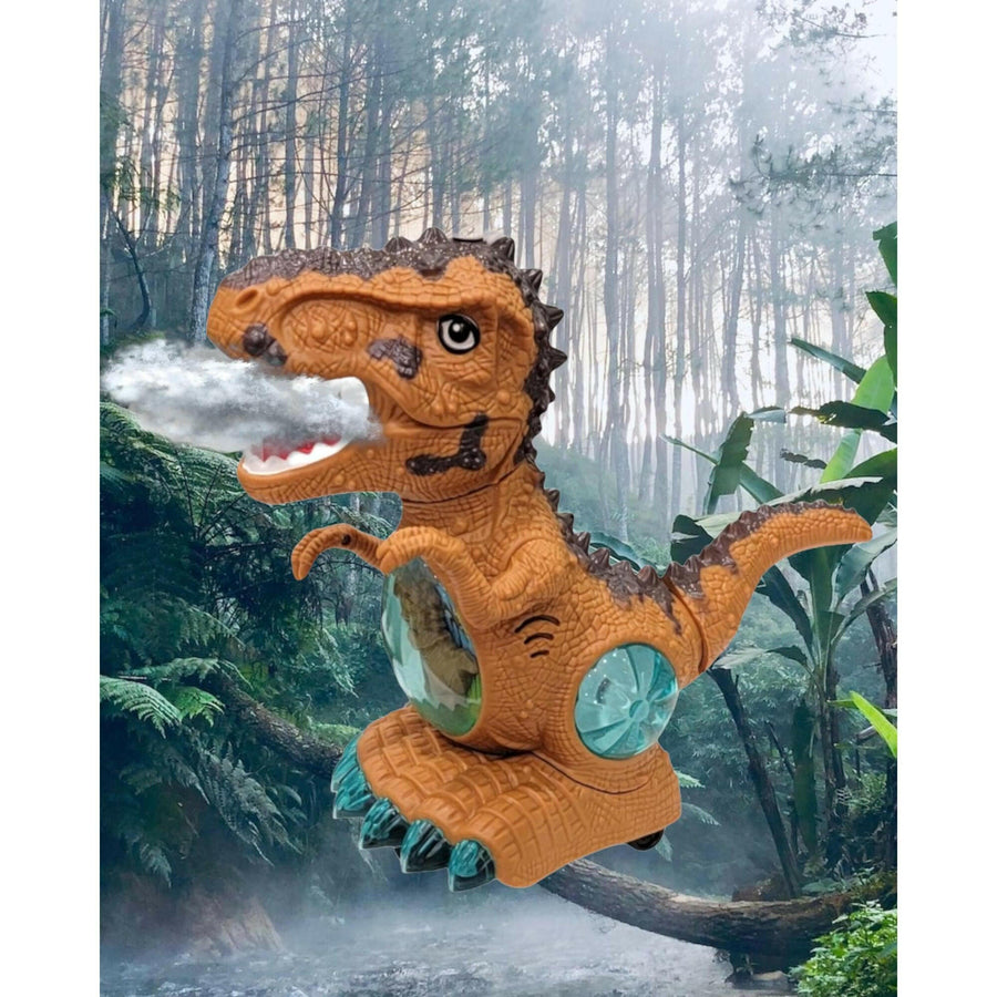 Electric T Rex Dinosaur with Light and Music and Water Mist