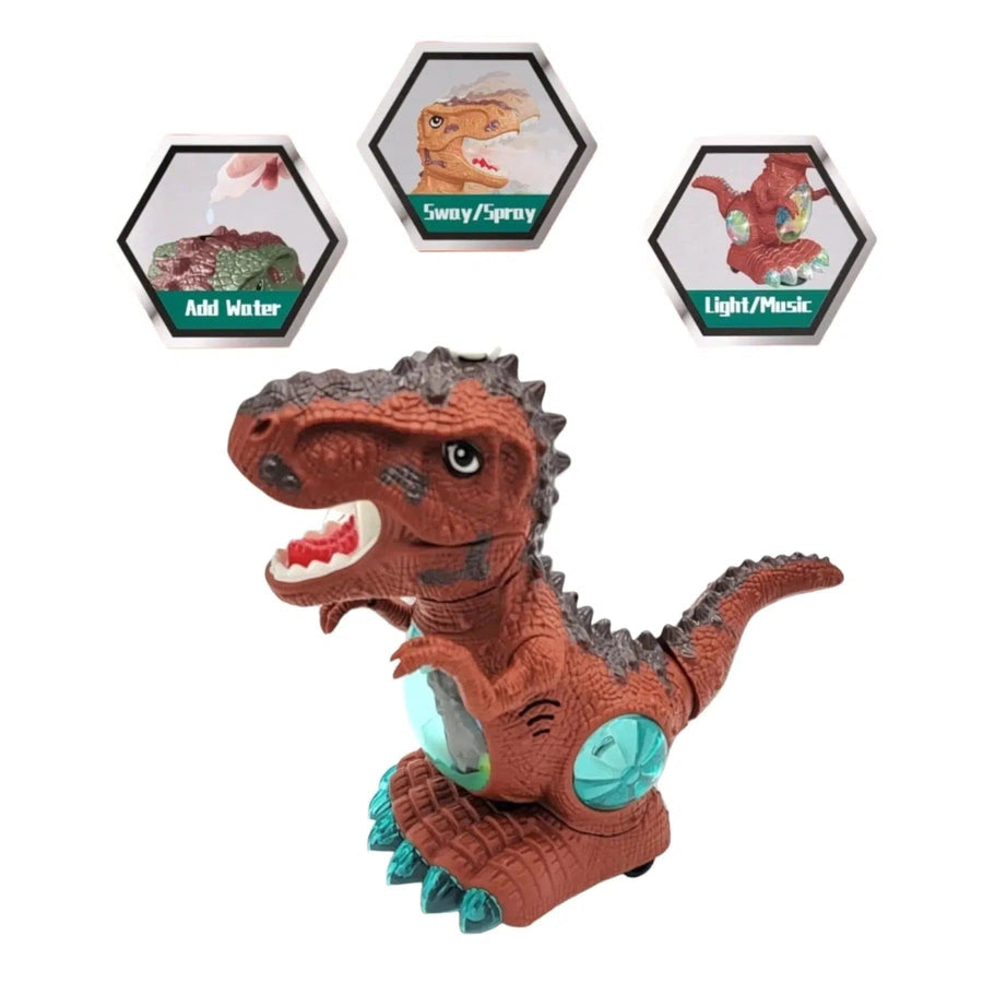 Electric T Rex Dinosaur with Light and Music and Water Mist