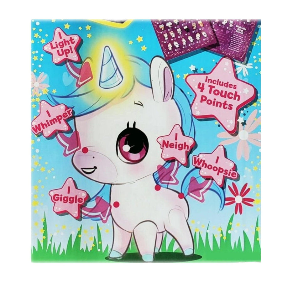 Plush Pinky Wish Me Light Up Unicorn 9" With Pink Hair